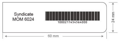RFID метка UHF на металл Syndicate MOM 6024 TP, NXP UCODE 8, 60х24x1.2 мм