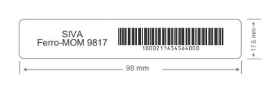 RFID метка Syndicate Ferro-MOM 9817, NXP UCODE 8, 98x17x2,2 мм